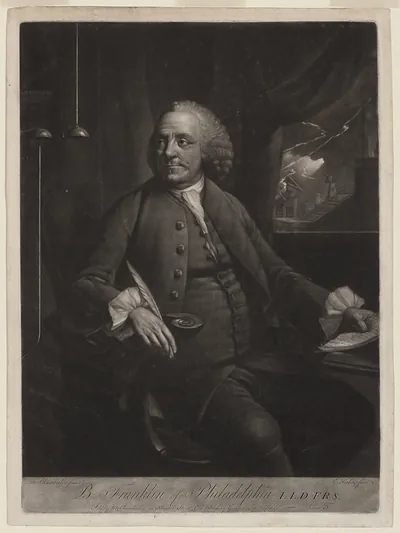 B. Franklin of Philadelphia LL.D F.R.S.