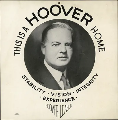 This Is a Hoover Home campaign card with portrait