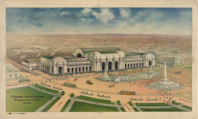 Union Station, Washington, D.C., 1906 bird's-eye view