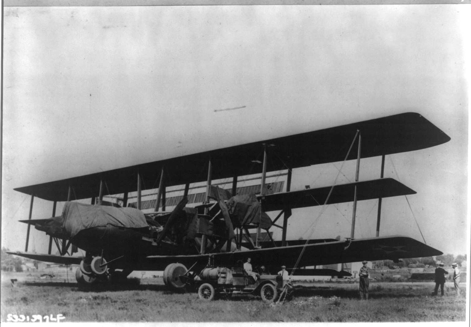 A Barling Bomber triplane, (the biggest plane in the world), 1923 June 20. — historic photograph