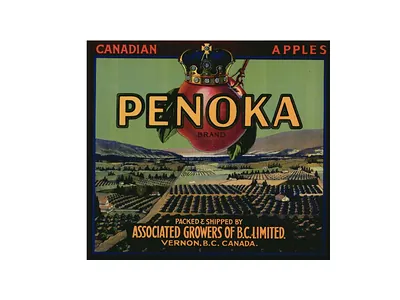 Penoka Brand Canadian Apples crate label
