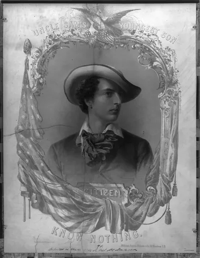 Uncle Sam's youngest son, Citizen Know Nothing / Sarony & Co., lith., 117 Fulton St., N.Y.
