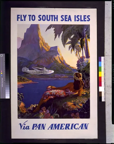 Fly to South Sea isles via Pan American / Lawler.