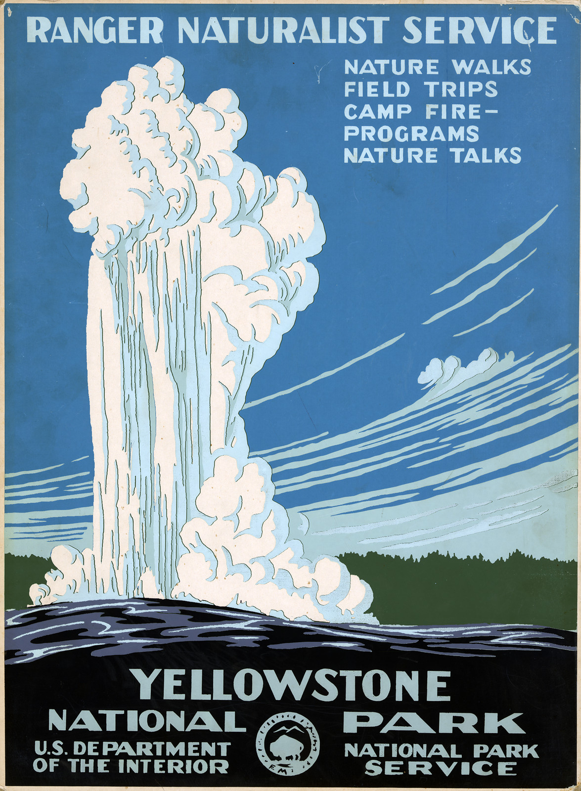 Yellowstone National Park, Ranger Naturalist Service — historic image