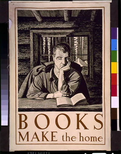 Books make the home / Rockwell Kent.