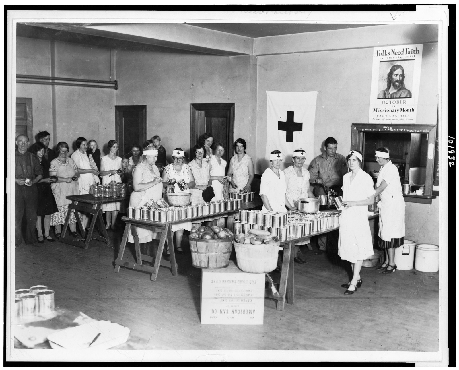 Red Cross relief work for the unemployed functioning as a chapter activity in 47 states, [1930 or 1931] — historic photograph