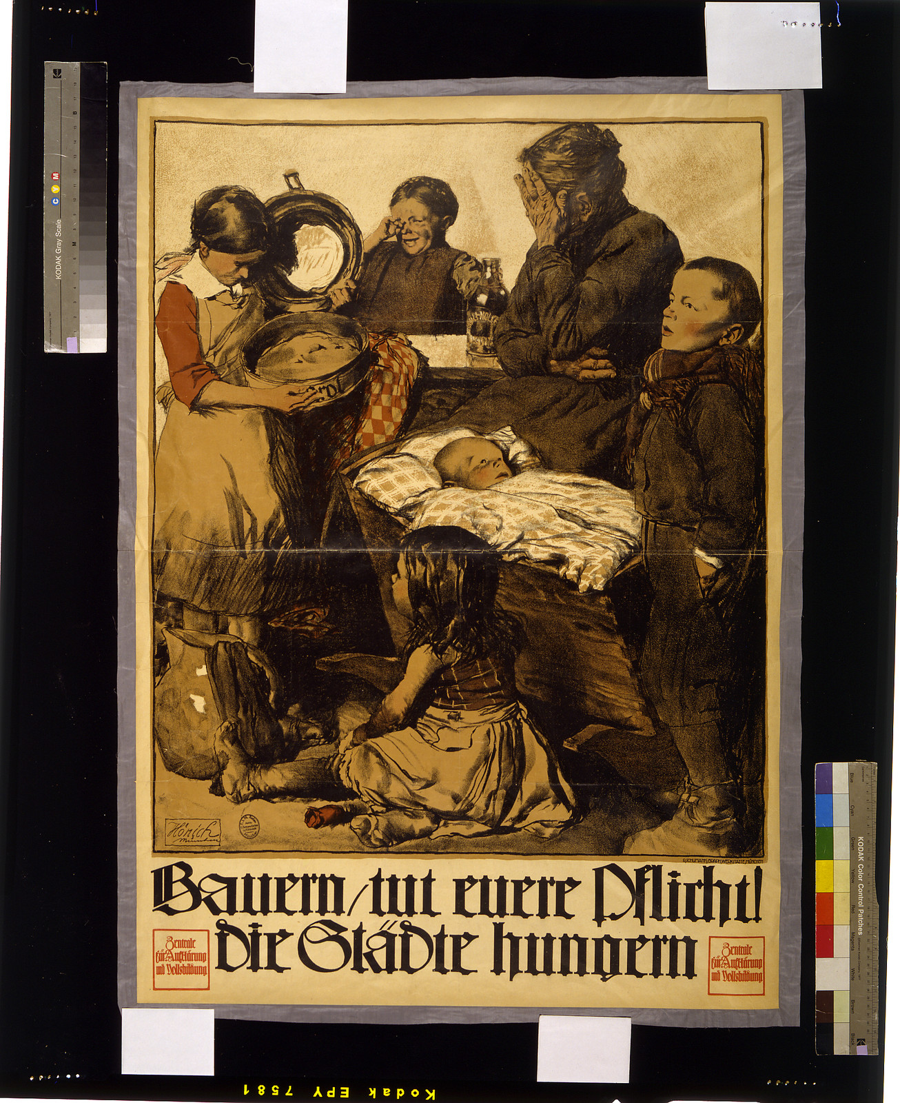 Bauern, tut eure Pflicht! Die Städte hungern, 1919 — historic image