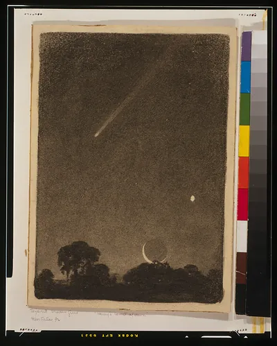 Halley's comet at dawn