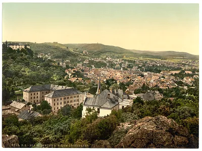 Blankenburg from Grossvater Thuringia Germany