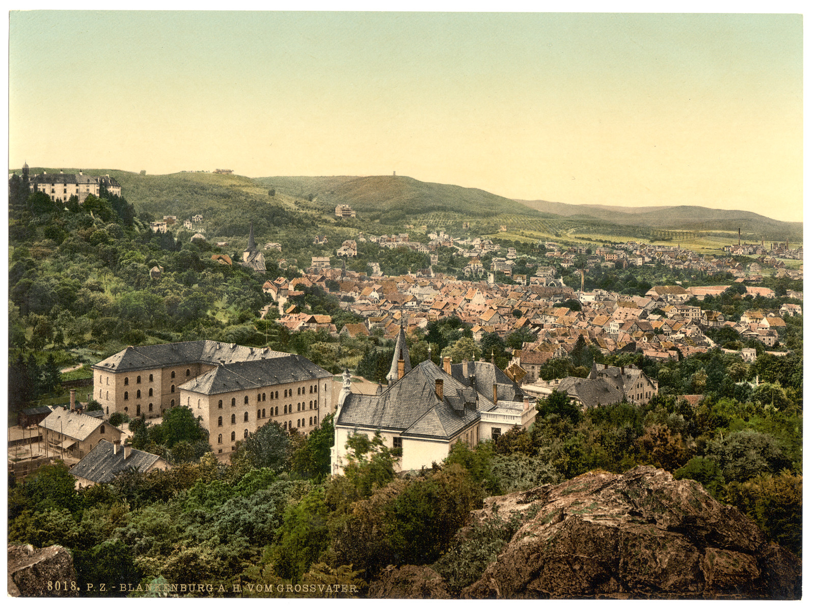 Blankenburg from Grossvater Thuringia Germany, [between ca. 1890 and ca. 1900]. — historic print