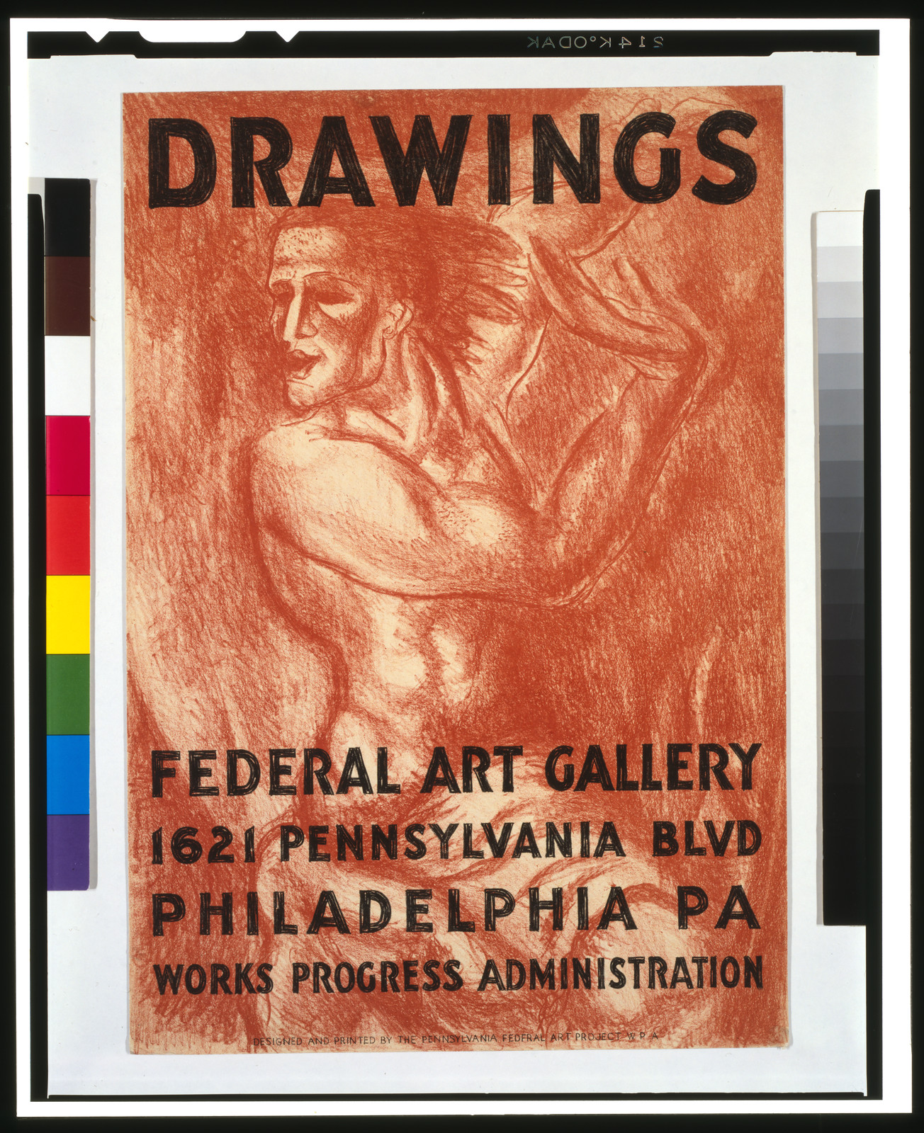 Drawings, Pennsylvania : Designed and printed by Pennsylvania Federal Art Project, WPA, [between 1936 and 1941] — vintage poster