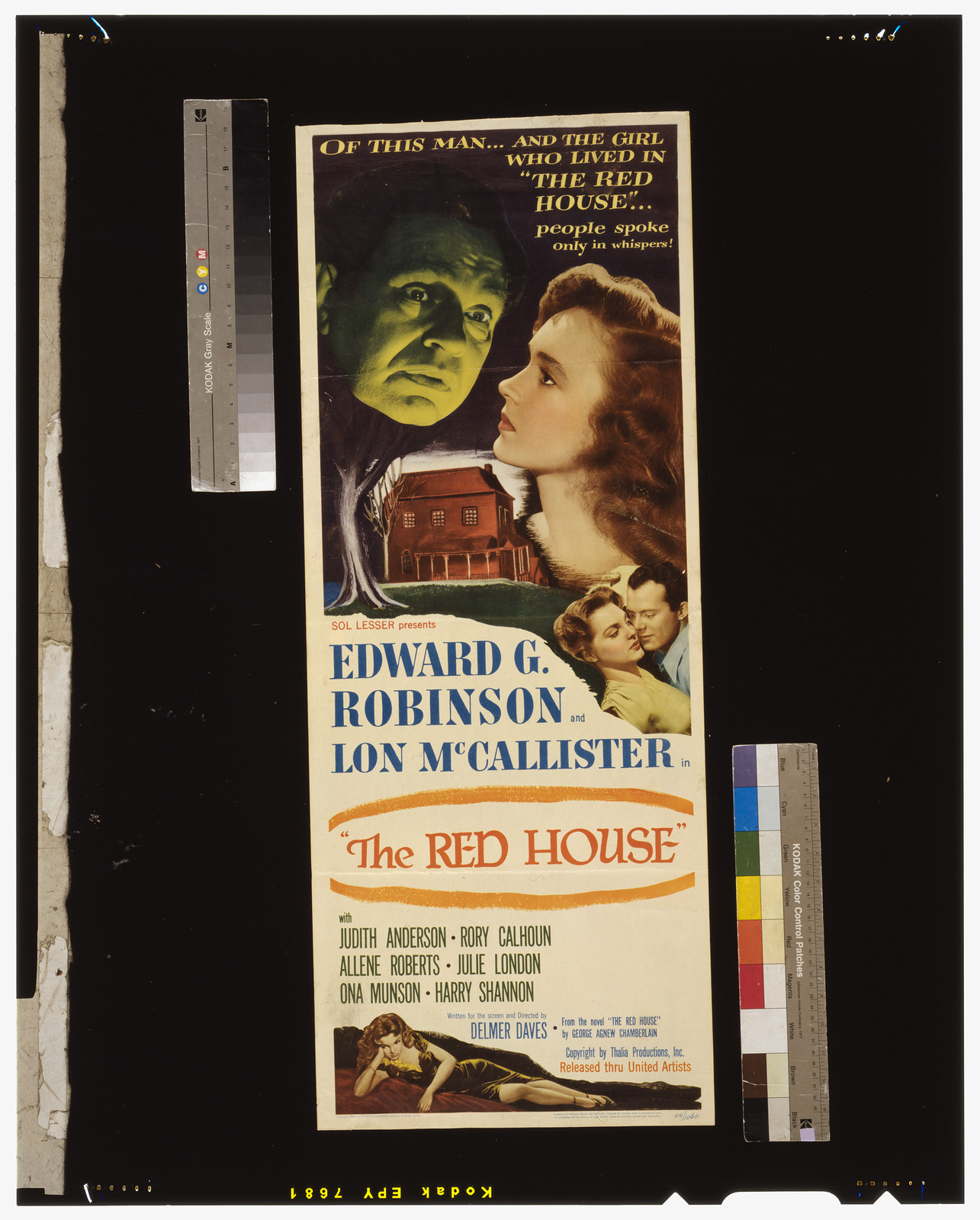 The Red house — vintage poster