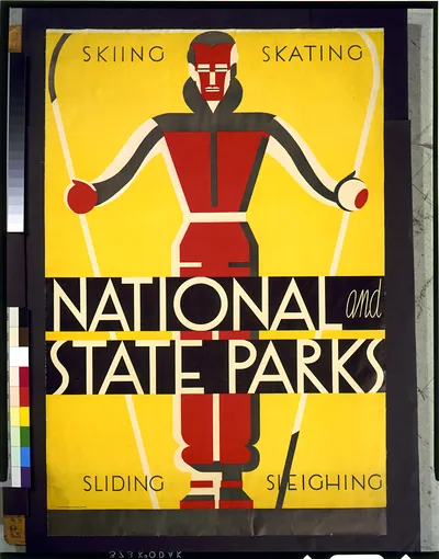 National and state parks, skiing, skating, sliding, sleighing / Dorothy Waugh.