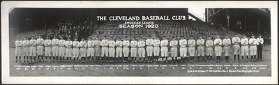 The Cleveland Baseball Club, American League Season 1920