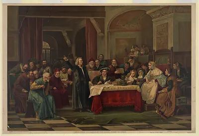 Christopher Columbus at the Royal Court of Spain