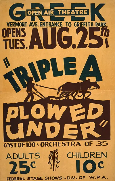 Triple a plowed under""