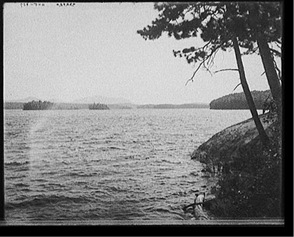 [Lower Saranac Lake from Holcomb's Point, Adirondack Mtns., N.Y.], [between 1900 and 1910] — historic photograph