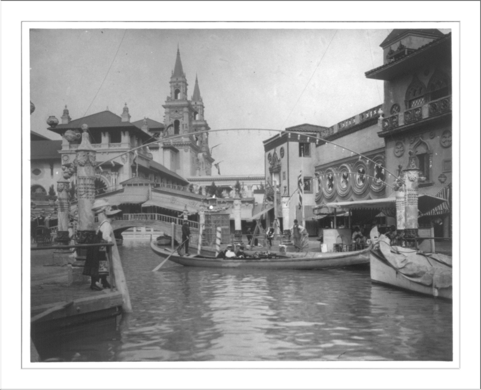 World's Columbian Exposition, Chicago, Ill.: Long boat on Venetian canal, [1892-93] — historic photograph