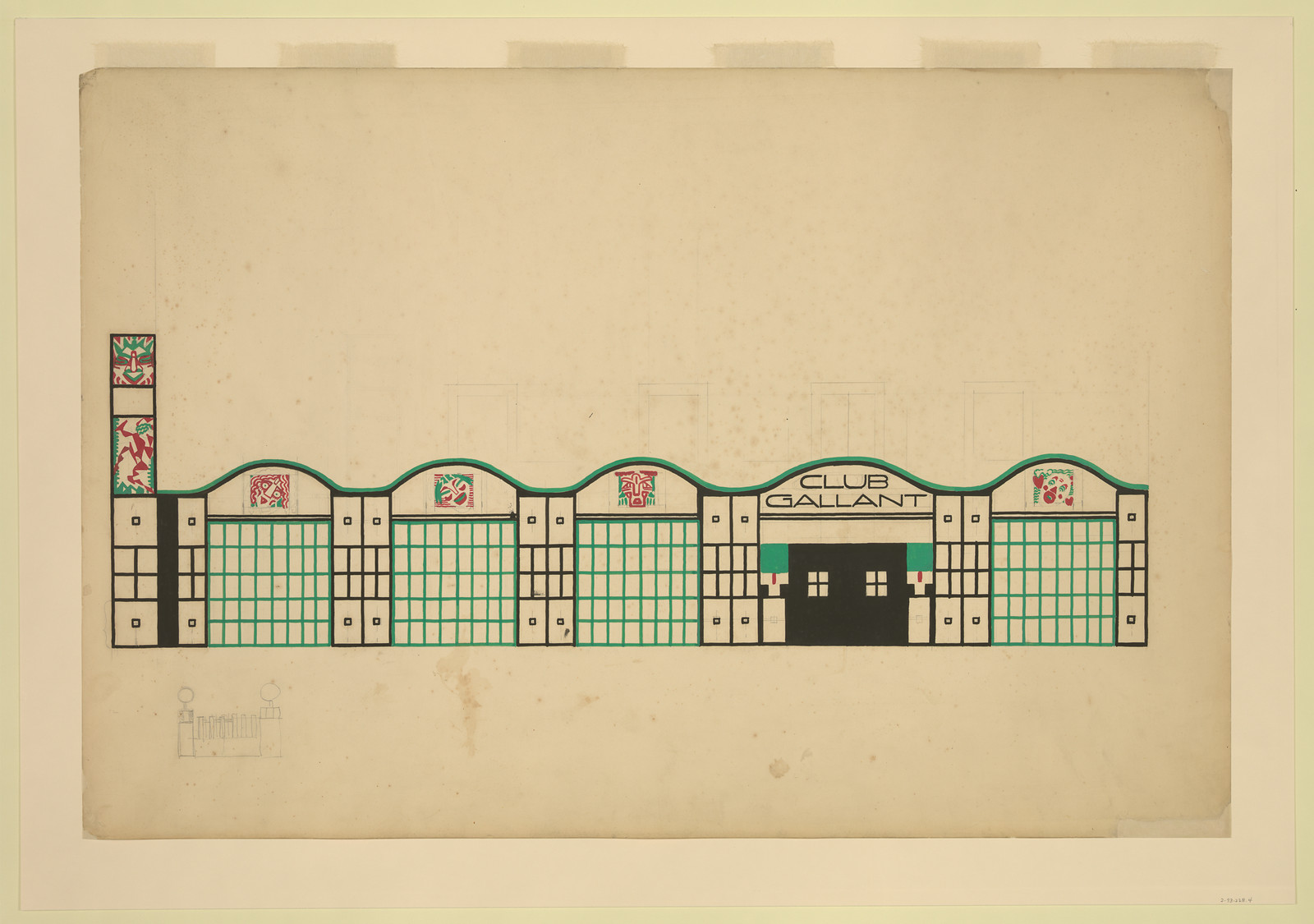 Cafe Gallant Sideelevation — historic image