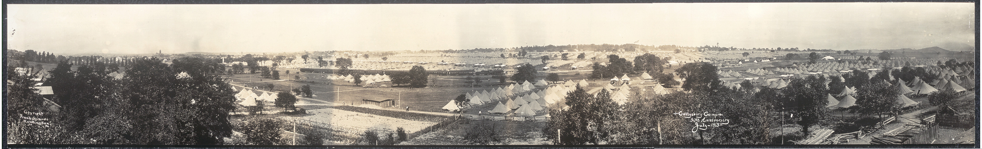 Gettysburg Camp, 50th Anniversary, Pennsylvania, 1913, 1913 — historic image