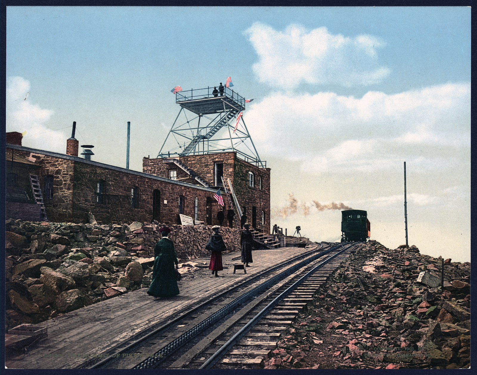 Summit of Pikes Peak, c1919. — historic photograph