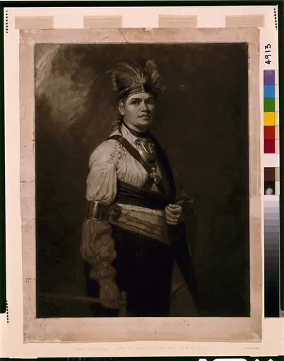 Joseph Fayadaneega, called the Brant, the Great Captain of the Six Nations / J.R. Smith.