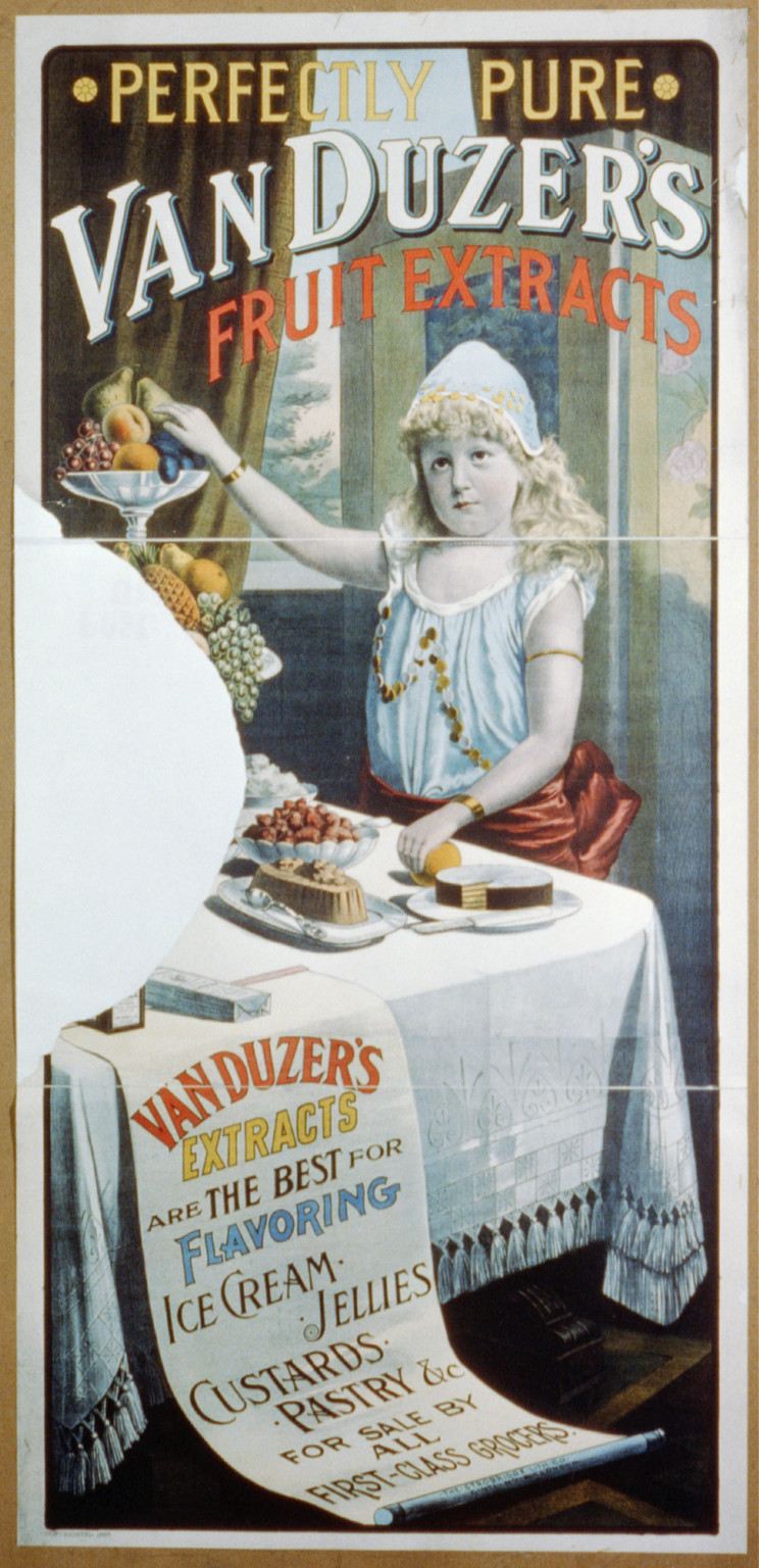 Van Duzer's Fruit Extracts, Cincinnati : Strobridge & Co. Lith., 1886. — vintage poster