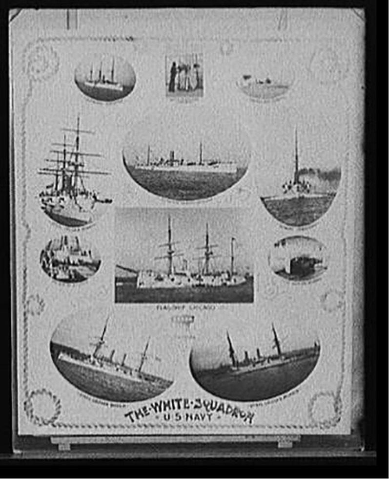 The White Squadron, U.S. Navy, c1891. — historic photograph