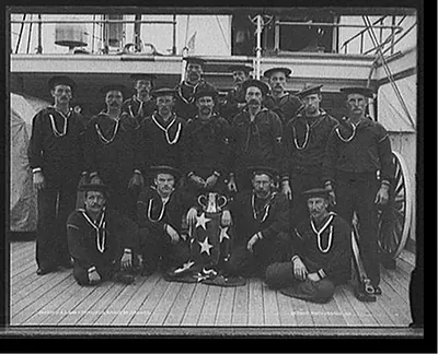U.S.S. San Francisco, a group of sailors