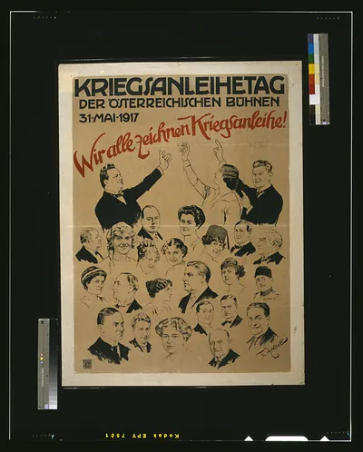 Kriegsanleihetag der Oumlsterreichischen Buumlhnen / Th. Fasche.
