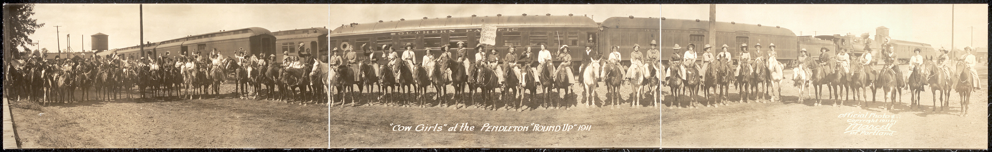 Cow Girls Pendleton Round Up, Oregon, 1911, 1911 — historic image
