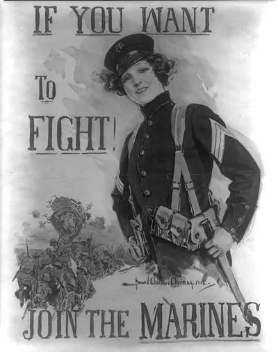 If you want to fight! Join the Marines / Howard Chandler Christy.