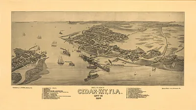 Cedar Key, Florida, 1884