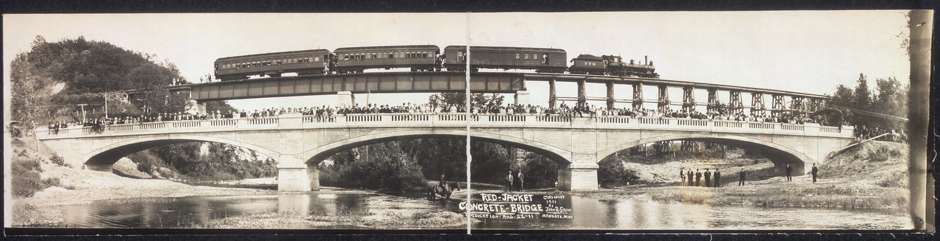 Red Jacket bridge dedication, Minnesota, 1911, 1911 — historic image