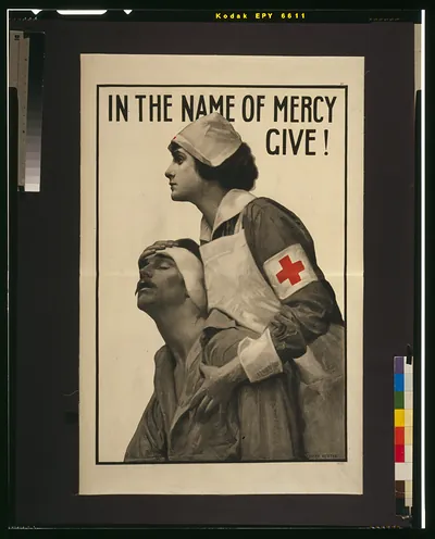 In the name of mercy give! / Albert Herter.