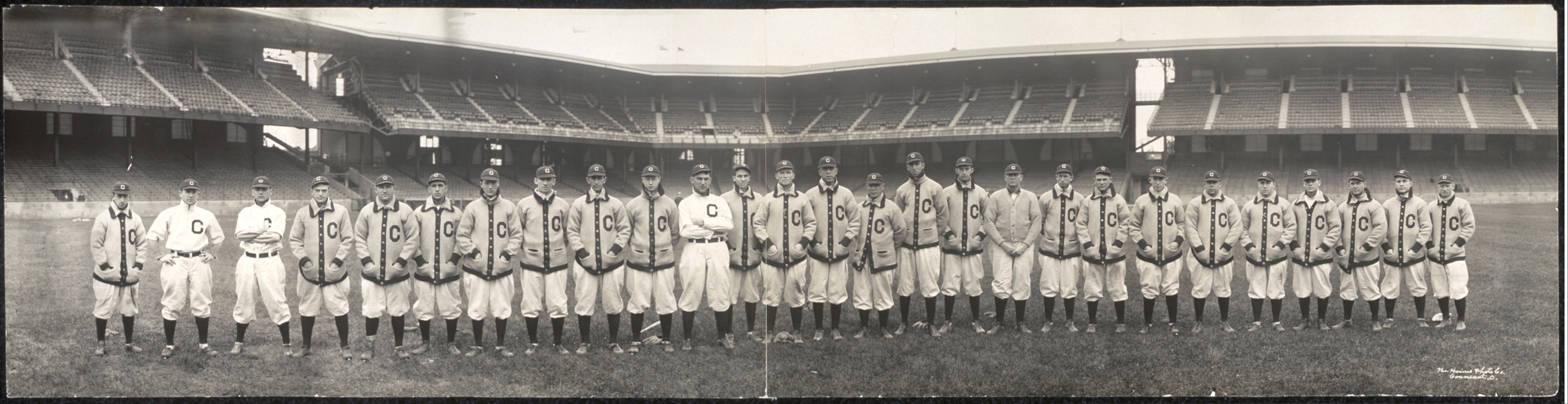 Group of Cleveland Baseball Players, Ohio, 1910, 1910 — historic image