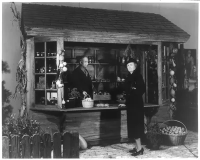 [Allen Eaton and Lucinda Crile(?), co-curator with Eaton of the 1937 Rural Arts Exhibit at the USDA building; financed by the Russell Sage Foundation]