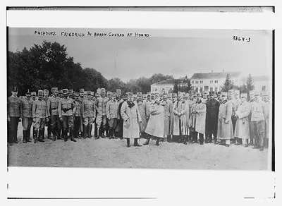 Archduke Friedrich and Baron Conrad at Hdqrts.