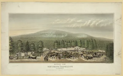 Exterior View of West Branch Campmeeting, Clinton Co., PA