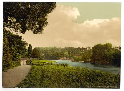 Richmond view of the Thames London and suburbs England