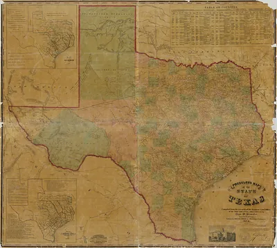 Pressler's Map of the State of Texas