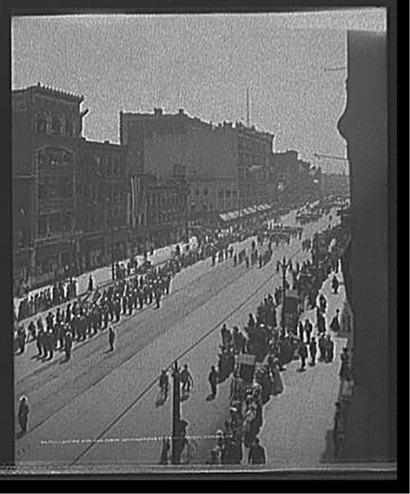 Lansing and Ann Arbor commanderies, state encampment, Michigan K.T. [Knights Templar], [between 1900 and 1910] — historic photograph