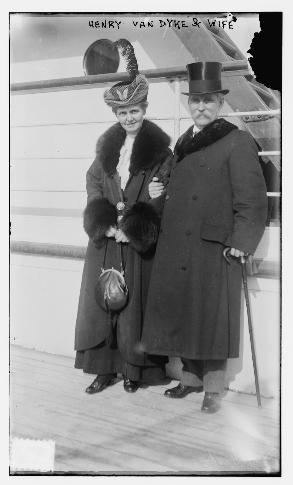 Henry Van Dyke and wife, n/a — historic photograph