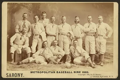 Metropolitan Baseball Nine 1882