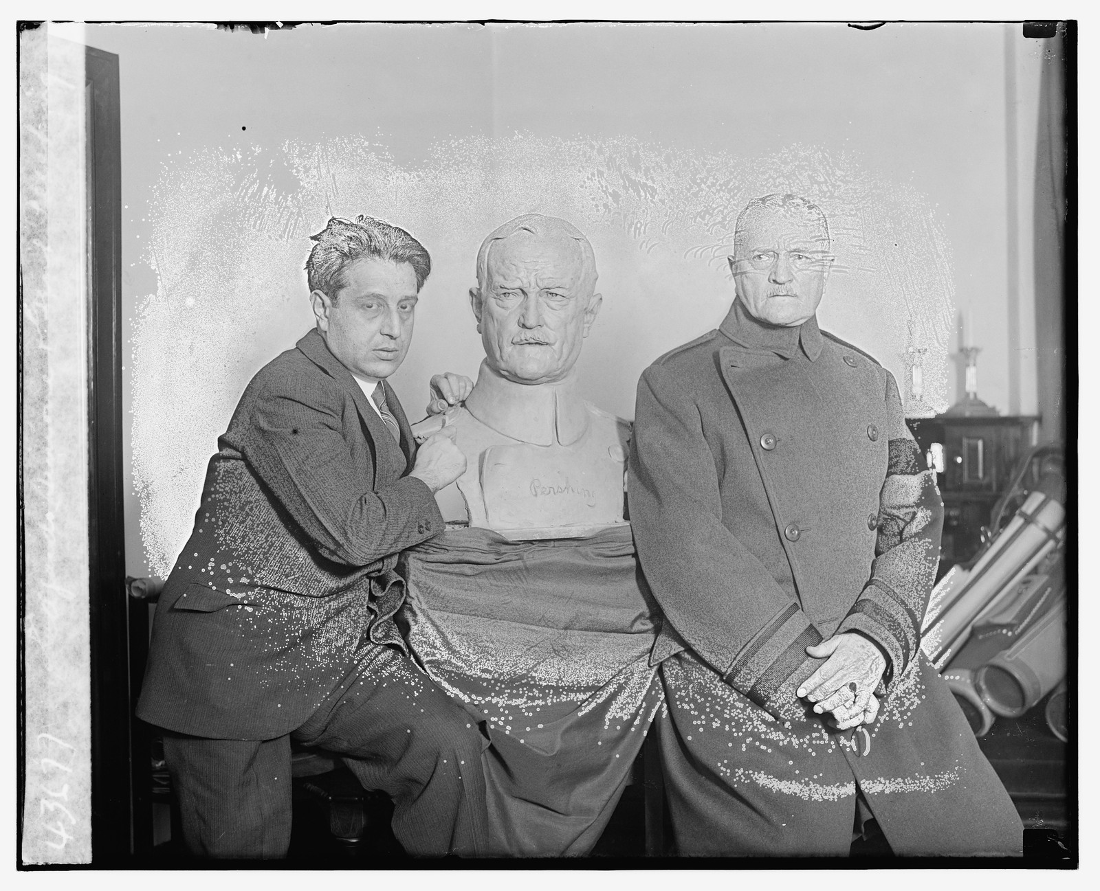 Edgardo Simone & Gen'l Pershing, [between 1909 and 1932] — historic photograph
