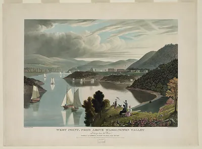 West Point, from Above Washington Valley, Looking Down the River