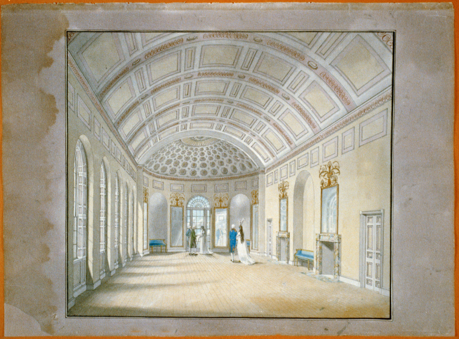 [Theater and hotel building (Theatre Richmond Virginia. 6-interior perspective rendering]", ADE - UNIT 2885, no. 6 (C size) [P&P]Check for an online group record (may link to related items) — vintage poster