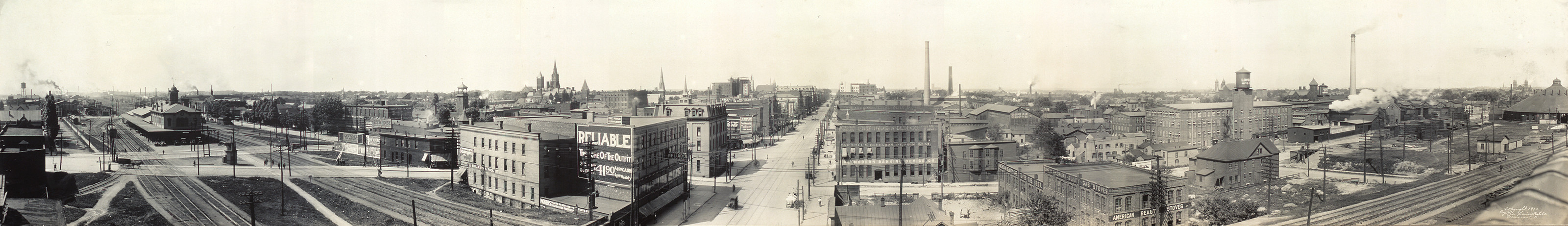 Panoramic photo of Erie, Pennsylvania, 1912, 1912 — historic image