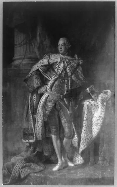[George III, King of Great Britain, full-length portrait, standing]