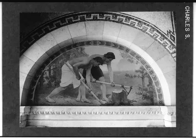 Murals in Library of Congress by Chas. Sprague Pearce - Labor""